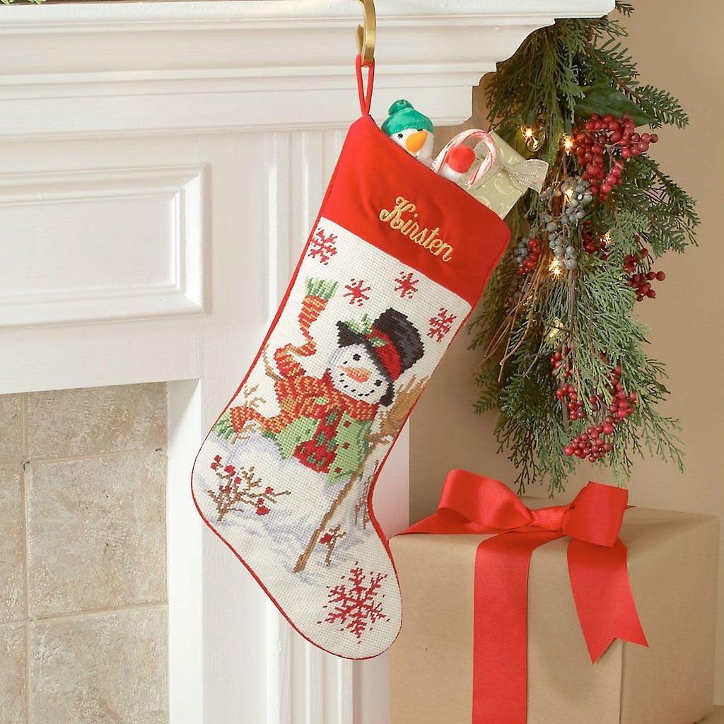 Personalized Heirloom Needlepoint Stocking