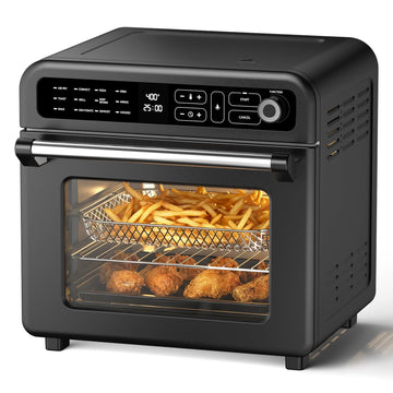 Air Fryer Toaster Oven, 19 QT Air Fryer Toaster Oven Combo, 12-in-1 Digital Countertop Natural Convection Roast Bake