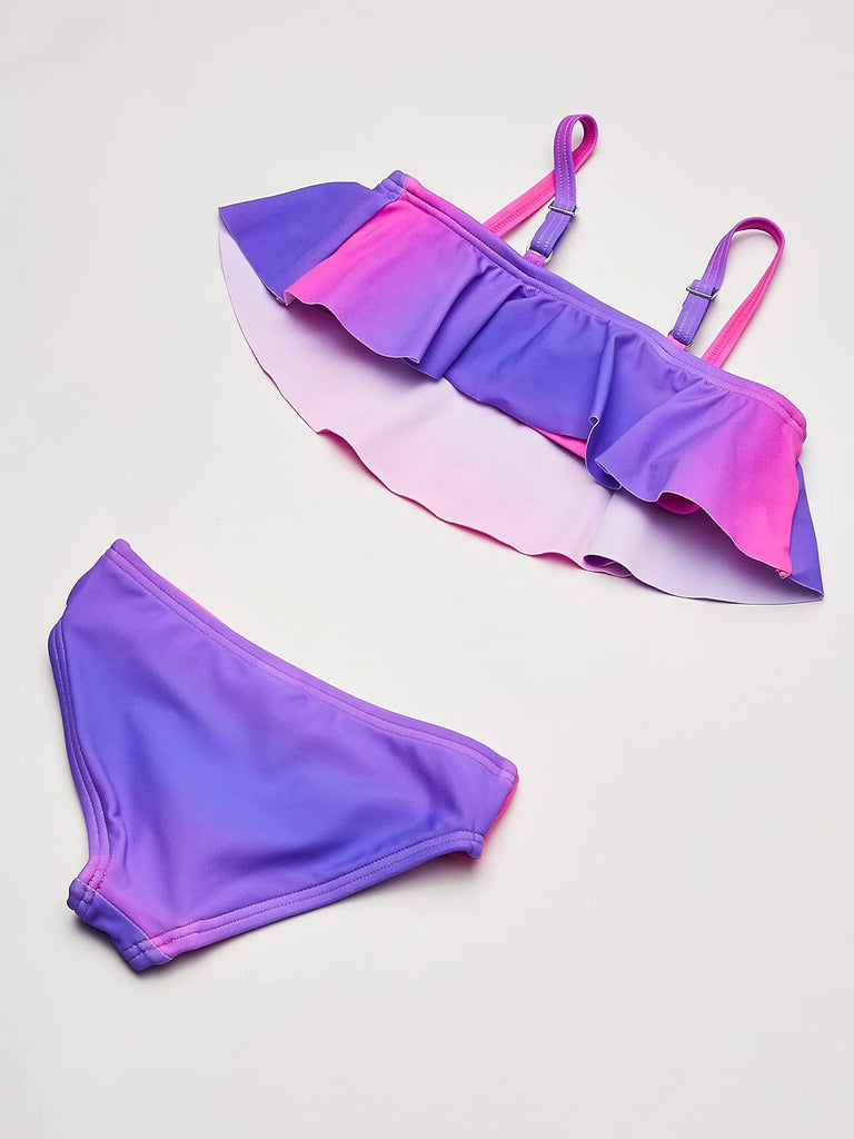 Surf Girls' Karlie Flounce Bikini Beach Sport 2 Piece Swimsuit