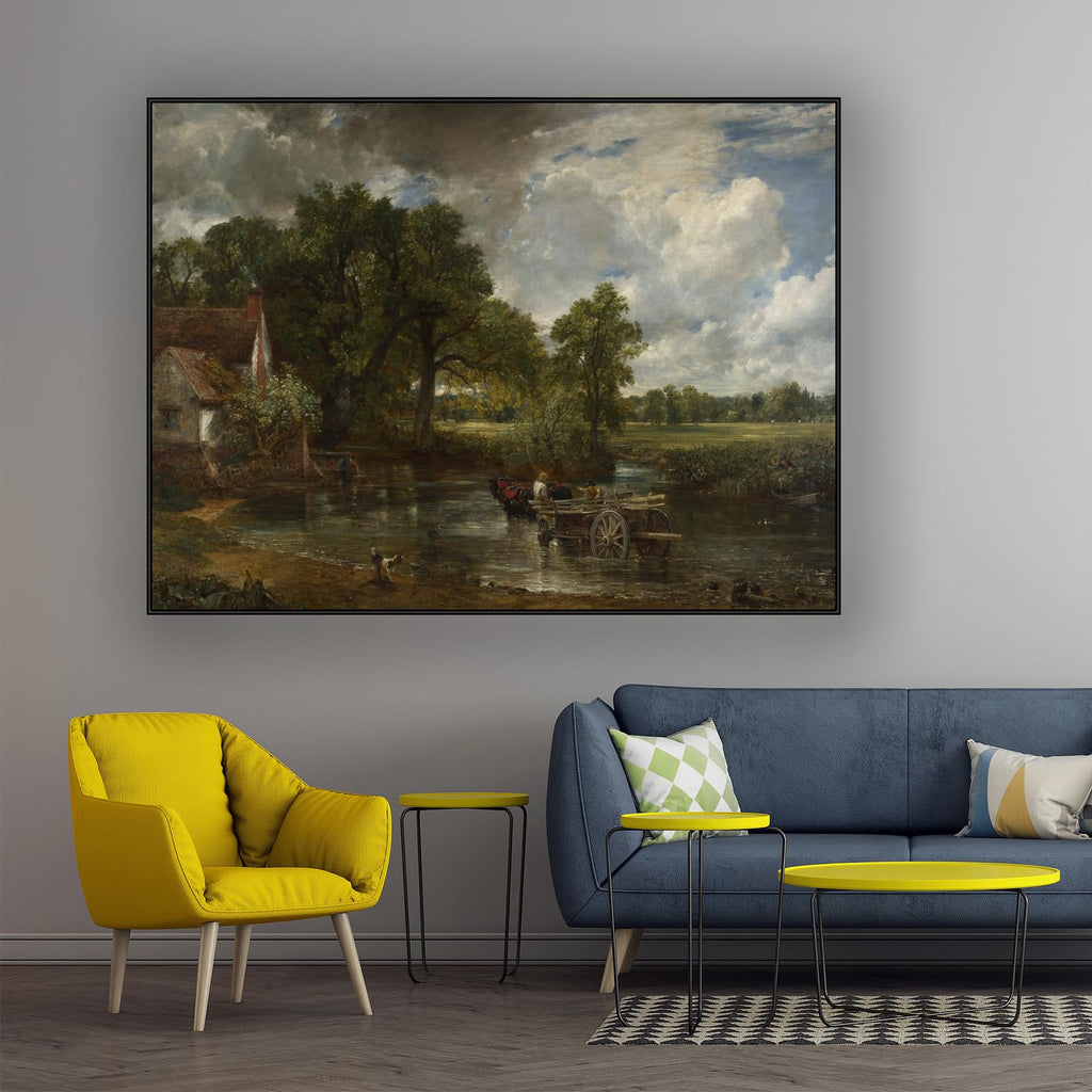 John Constable Canvas Art Print - The Hay Wain Poster - Landscape Oil Painting Reproduction - Nature Romantic Picture