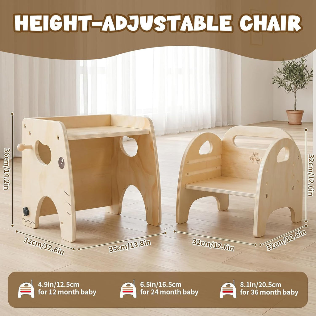 Montessori Weaning Table and Chair Set for Toddler Age 1-3