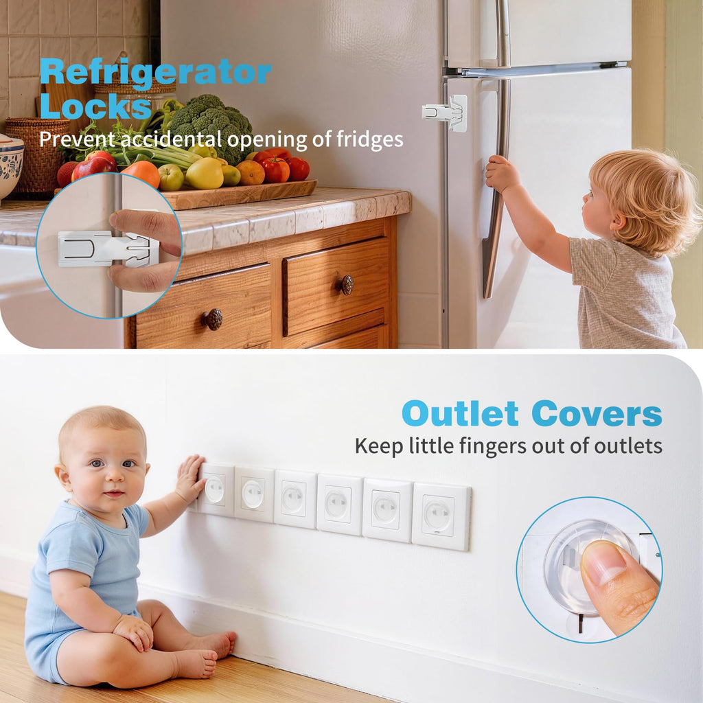 7-in-1 Baby Proofing Kit, Advanced 50pc, All-in-1 Baby Safe Essential