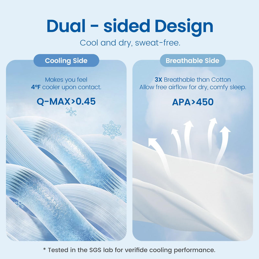 Cooling Comforter Cali King Size, Reversible Lightweight Cooling Blankets for Hot Sleepers and Night Sweats