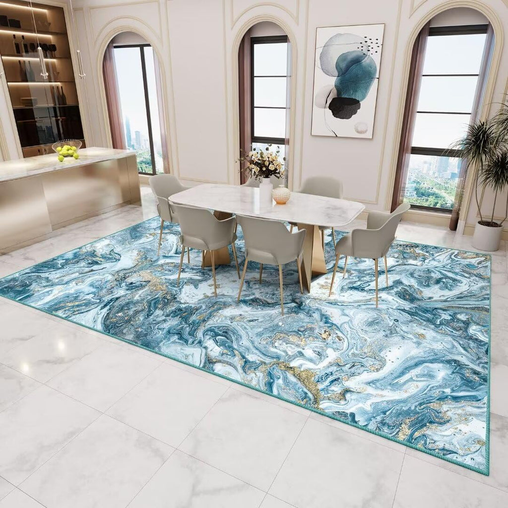 Washable Area Rug 5x7 - Artistic Style Modern Rug