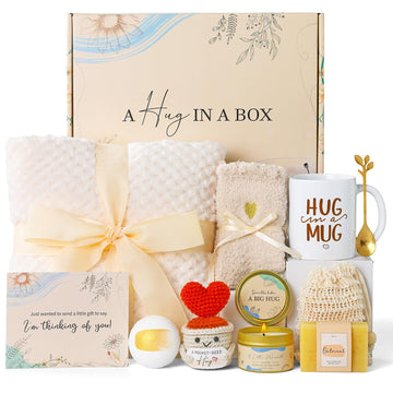 Birthday Gifts for Women Self Care Package Box Spa Basket Get Well Soon Sending Hug Thinking of You Feel Better For