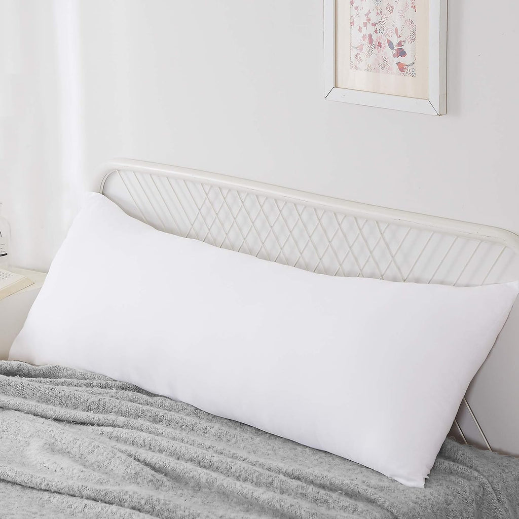 Fluffy Bed Sleeping Side Sleeper Body Pillow Insert, Extra-Long 20" x 72", White