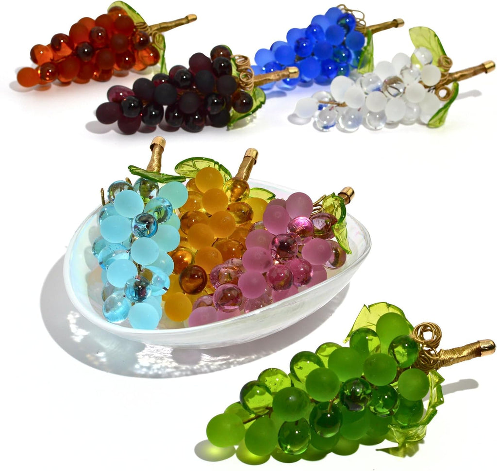Murano Art Glass Grapes Cluster (Dusty Rose)