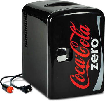Zero Mini Fridge - Refrigerator for Bedroom Office, Portable Table Top Beverage Cooler, 12V 110V Refrigerador For