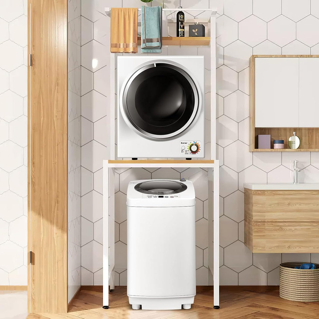 Washer and Dryer Combo Set, 8Lbs Capacity Portable Washing Machine with 6 Wash Programs and 1.5 Cu.Ft. Tumble Laundry