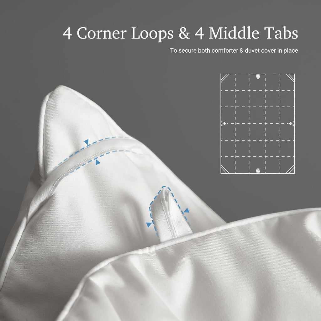 White Goose Down Fiber Comforter Full Queen