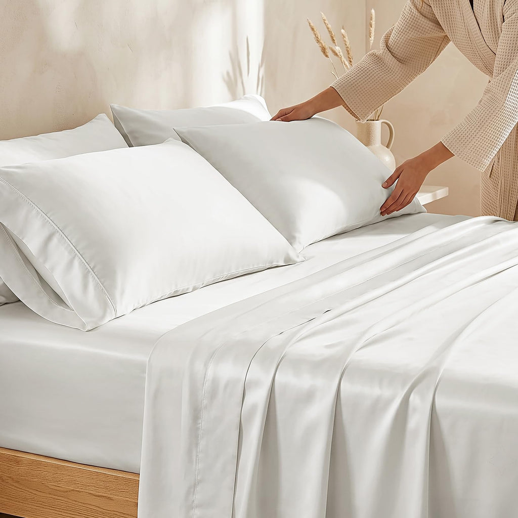 TencelTM Sheet Set, Breathable & Cooling, King, Bright White