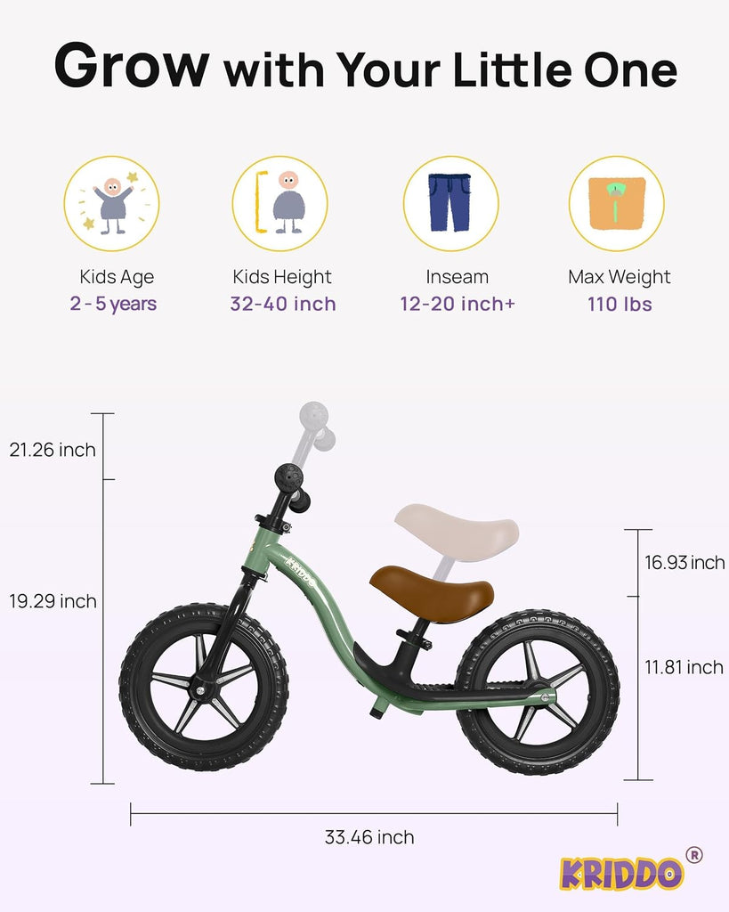 Toddler Balance Bike 2 Year Old: Toddler Bike with Riding Buddy