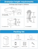 Portable Washing Machine, 0.9 cu. ft with 6 Cycles, Drum Clean, Quick, Stainless Steel Tub, Transparent Lid, LED