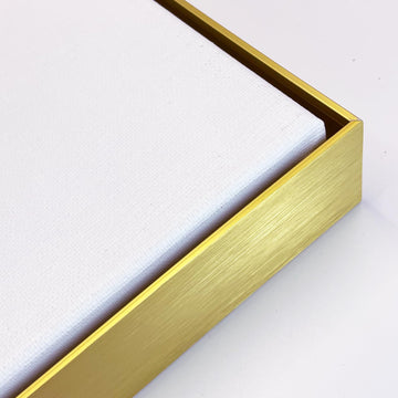 Floater Frame for 30x30 Canvas Paintings, 1.5 Inch Deep, Gold