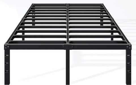 18 Inch Full Bed Frame - Sturdy Metal Platform Full, No Box Spring Needed, Heavy Duty, Easy Assembly