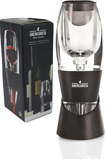 Red Wine Aerator- Wine Pourer- Decanter- Premium Wine Aerator with Stand - Decanter Aerating Spout with Filter