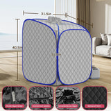 Portable Steam Sauna at Home, 9 Levels Heating, Sauna Tent for Home with Steamer and Folding Chair
