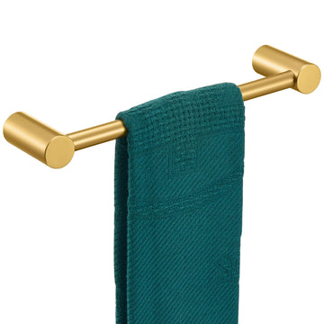 Hand Towel Bar Hardware Accessory 12-Inch Bath Towel Holder Contemporary Wall Mounting Brushed Gold Stainless Steel