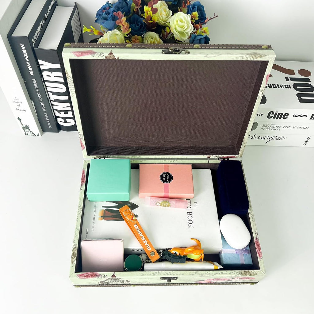 Wooden Decorative Storage Box, Timeless Memory Keepsake Box
