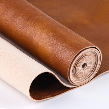 Faux Leather Sheets Rough Texture Surface 12" x 53" (30cm x 135cm) Inch Leather Fabric for DIY Crafting Thick Durable
