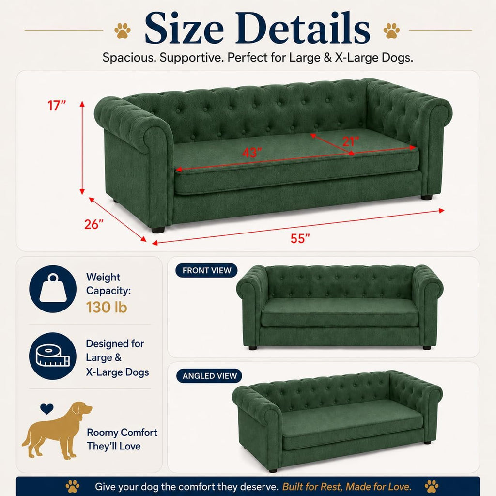 Large Dog Sofa, for Large & Extra Large Dogs