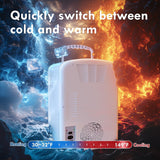 9L Mini Fridge for Bedroom - Car, College Dorm Room & Office Desk 12v Portable Cooler Warmer Skincare, Beauty Makeup
