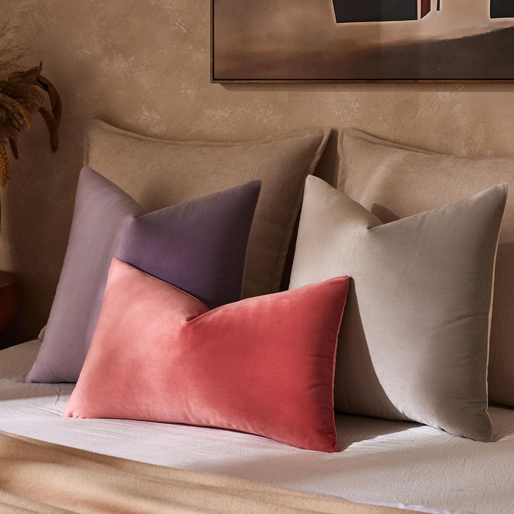 16x24 Pillow Covers Set of 2 Decorative Velvet Throw Pillow Covers, Lilac
