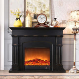 Rnuie Desk Clock for Table Decor, Retro Mantel Clock Battery Operated for Fireplace Mantel, Living Room, Bedroom