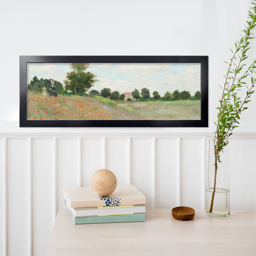 9x27 Picture Frame Black(1 Pack), Panoramic Picture Frame for Wall Decoration, Classic Black Minimalist Style