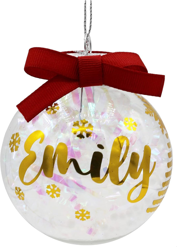 Bulk Value pcs - 67mm (2-5/8 Inch) Round Clear Plastic Ball Ornaments - Set of 25