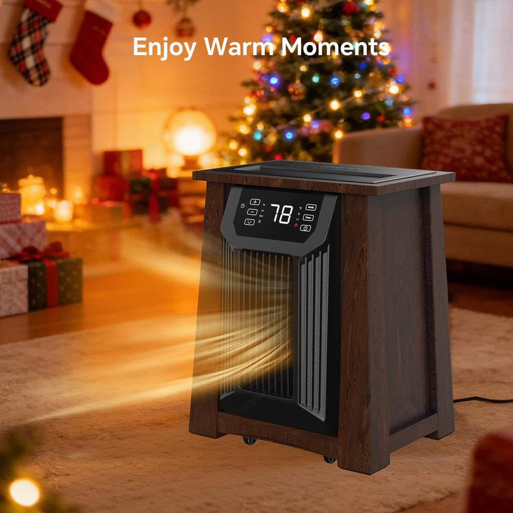 Infrared Cabinet Heater, 1500W Space Heater with Remote & Timer