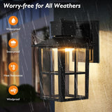 LED Outdoor Wall Lights, 10W 3000K/4000K/6500K Selectable