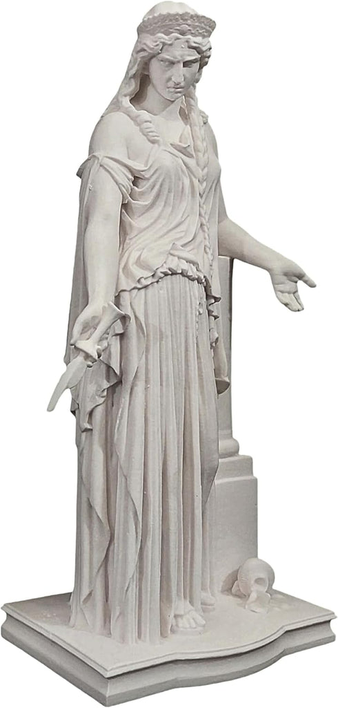 Medea Alabaster Statue Handmade Greek Mythology Sculpture Classical Neoclassical Art Replica