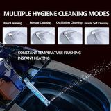 Toilet Bidet Seat, Instant Warm Water, Self-Cleaning Nozzle, Multiple Spraying Modes, Electric Heated Seat