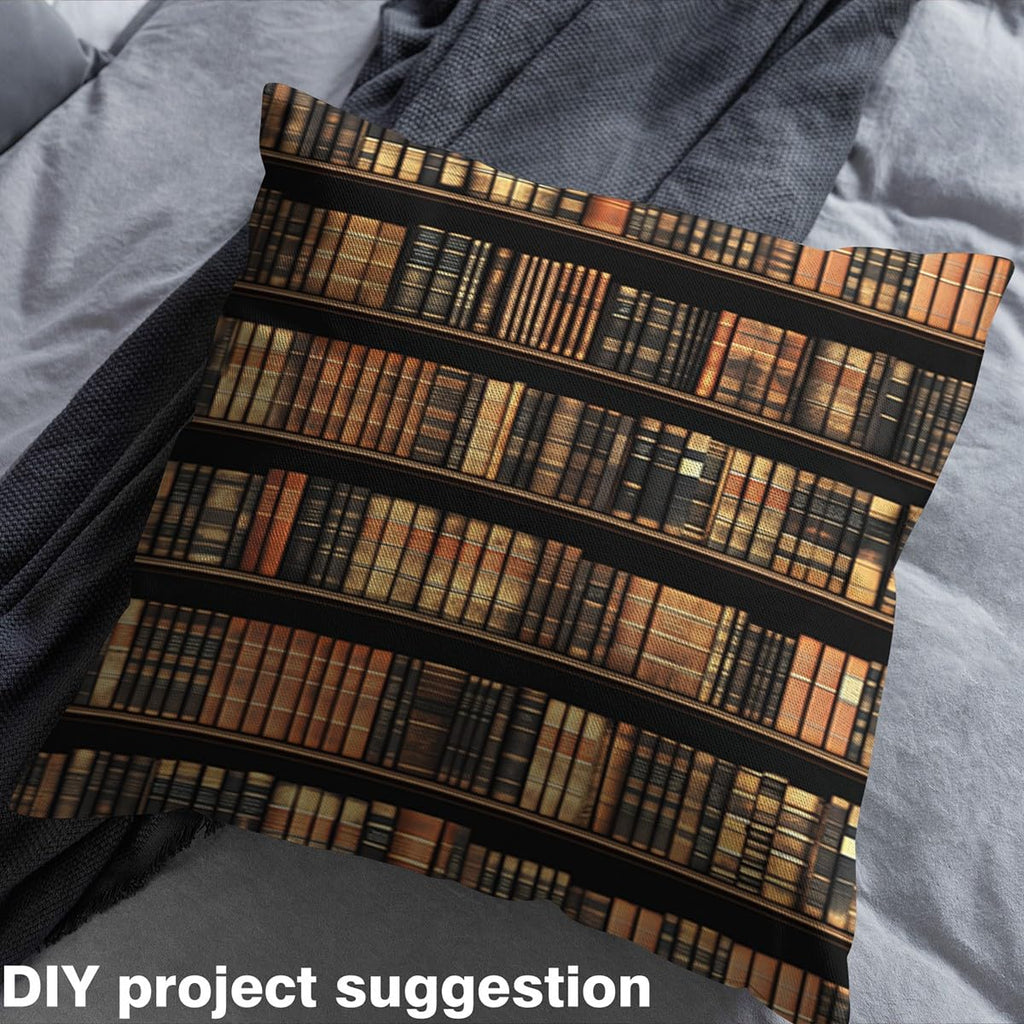 Books Bookshelf Fabric By The Yard Decorative