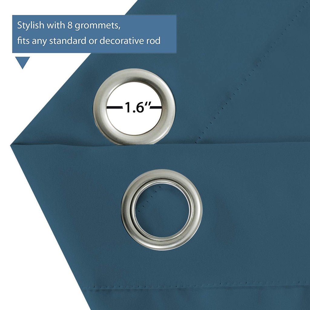 Blackout Bedroom Curtains Panels, Functional Blackout Curtains, Thermal Insulated, Privacy Assured, Grommet Top