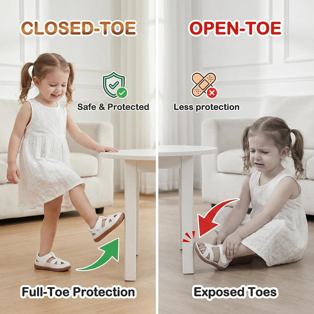 Toddler Mary Jane Sandals Wide Toe Box Flower Girls Dress Shoes