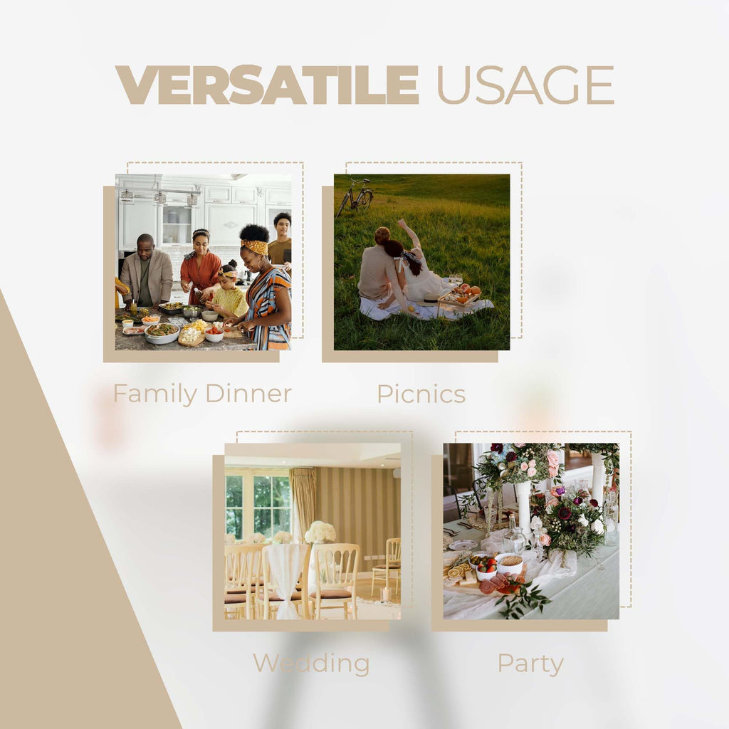 Waterproof Round Tablecloth for Round Dining Table, Decorative Rustic Soft Wipeable Table Cloths Cover Indoor Outdoor