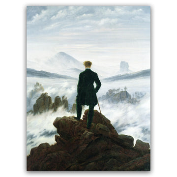 Caspar David Friedrich Prints - Wanderer Above the Sea of Fog Poster - Landscape Philosophy - German Romantic Period