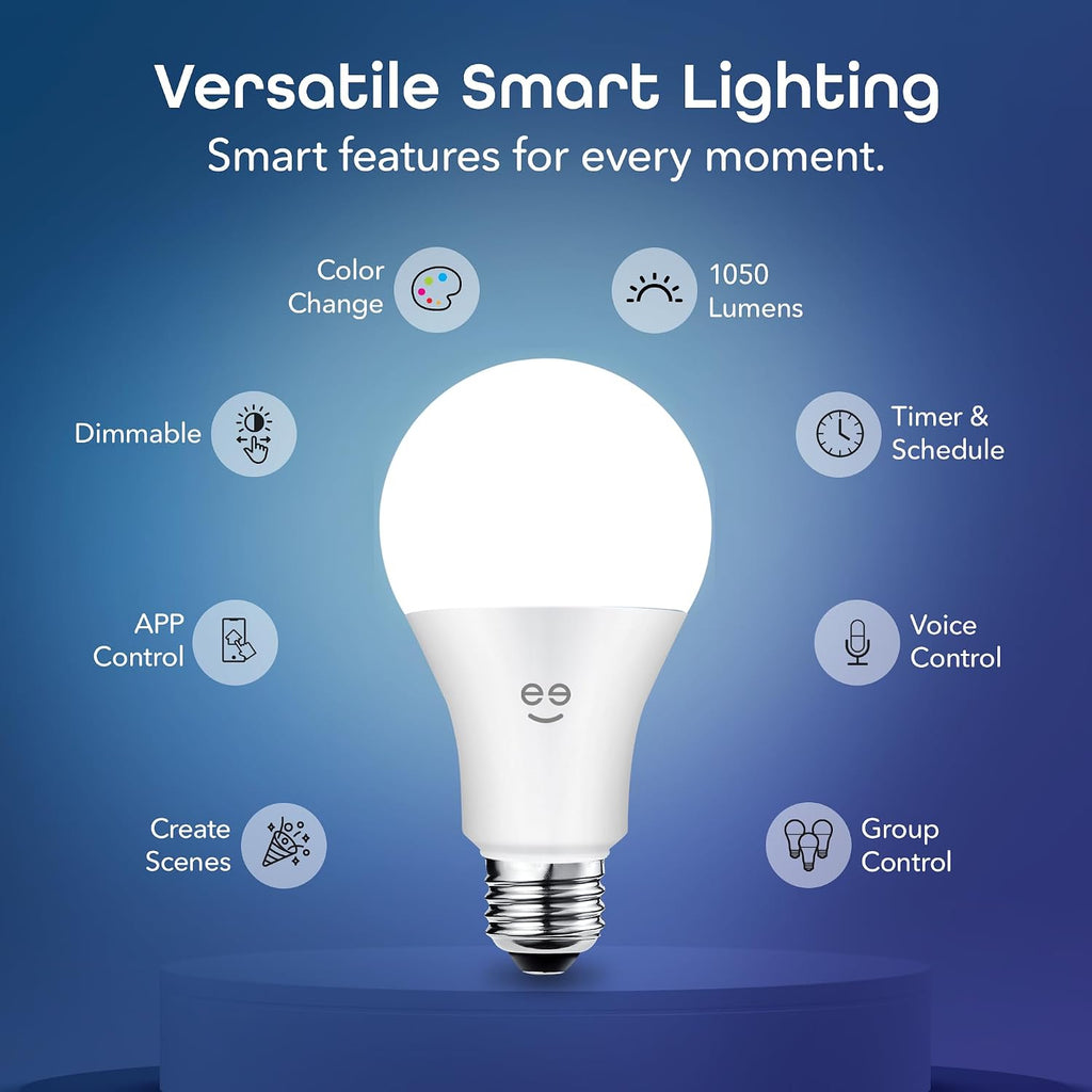 Prisma 1050 Wi-Fi LED Light Bulb, Multicolor (2700K), Dimmable A21