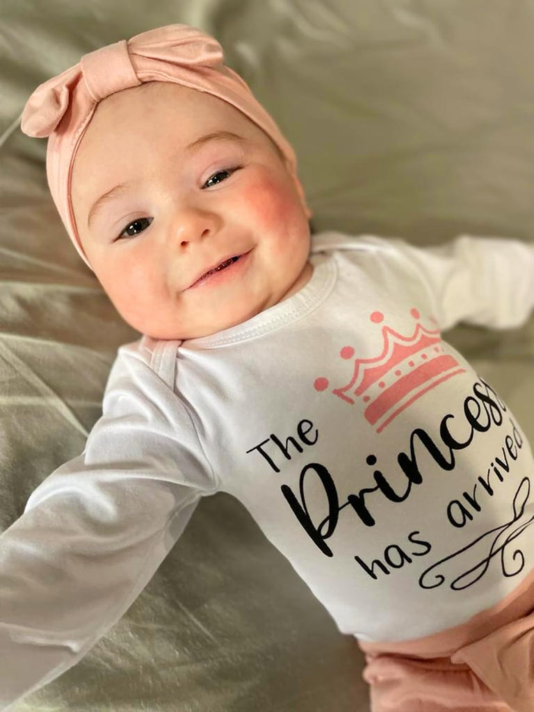 Infant Newborn Baby Girl Clothes Long Sleeve Snap Romper Pant Sets