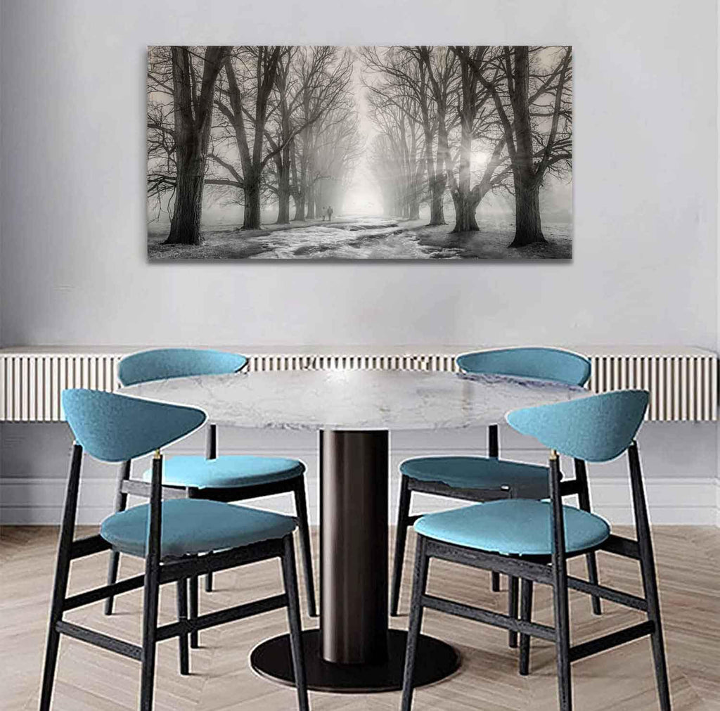Wall Art Bedroom Black and White Wall Decor Forest Wall Pictures Tree Canvas Prints Art Landscape Painting Modern
