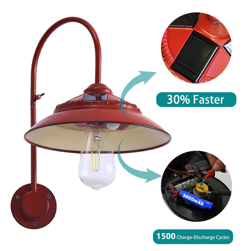 Solar Barn Light - Rustic Outdoor Lights