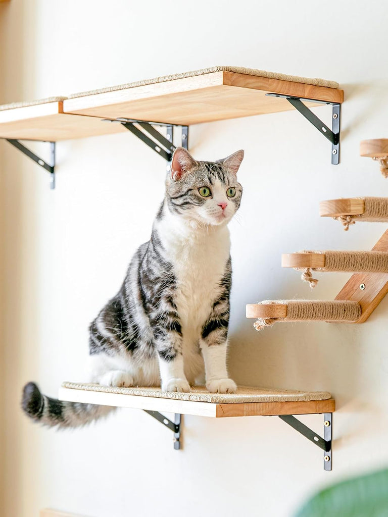 Cat Wall Shelves, 17 x 10 Inch, Sisal Mat