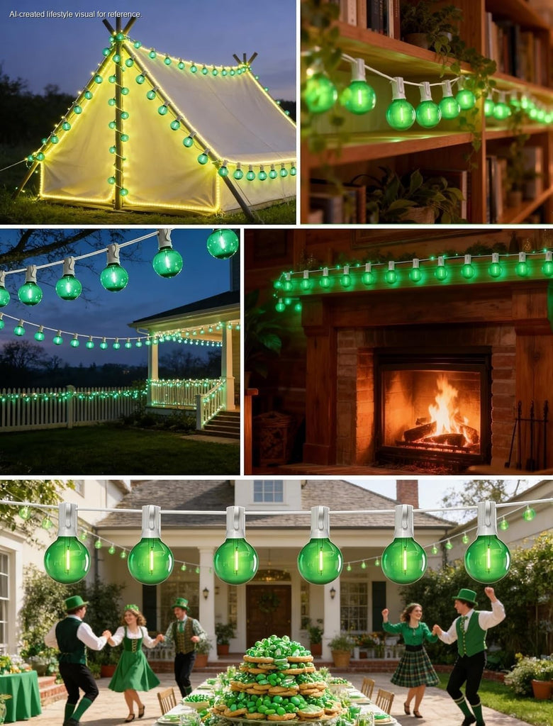10PK G40 LED Replacement Bulbs, Shatterproof E12 Candelabra Base Bulbs