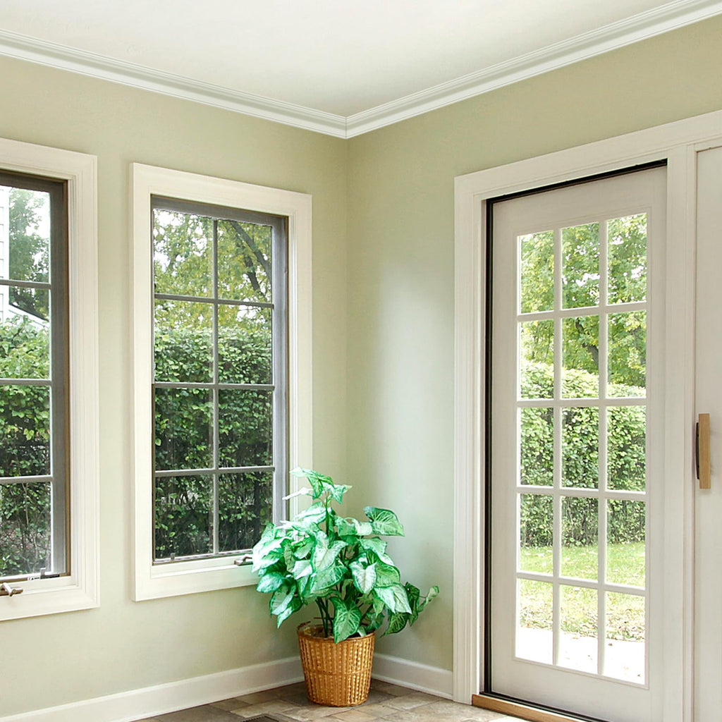 High Impact Crown Molding Trim for Ceiling, 10-Pack, 2.5" W, White