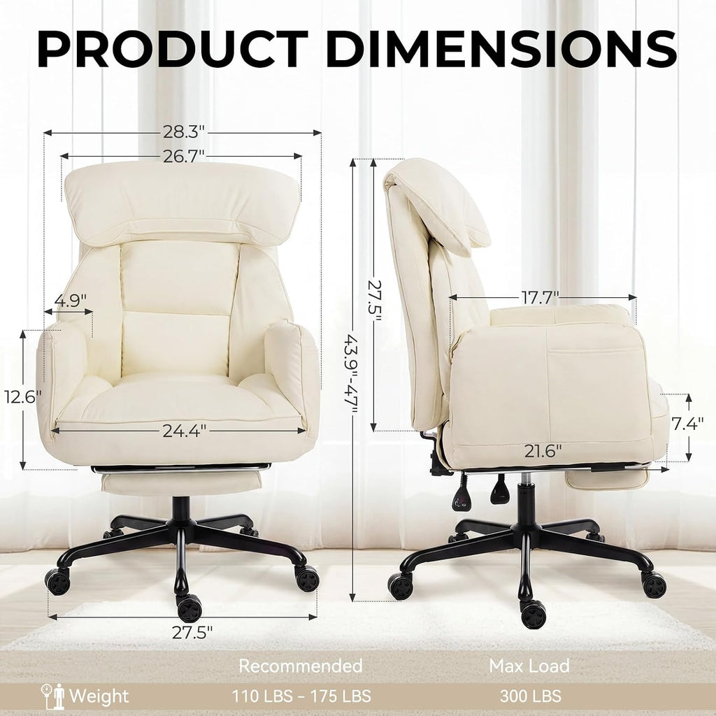 Cross Legged Office Chair with Pivoting Armrests,Criss Cross Chair with Pocket Spring Seat & Back,Reclining Computer