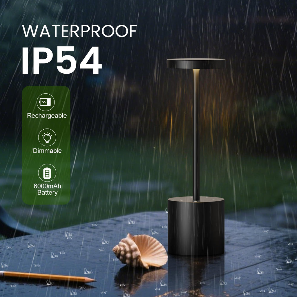2 Pack Rechargeable Table Lamp, LED Cordless Table Lamp,5000mAh Battery Operated Portable Table Light,Dimming
