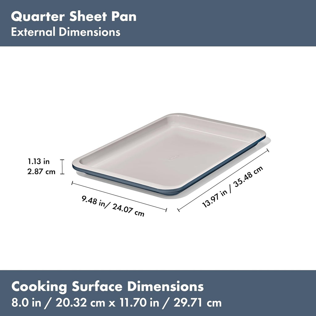 Good Grips Non-Stick Pro Ceramic Coated Metal Bakeware 3-Piece Sheet Pan Set - Storm Blue