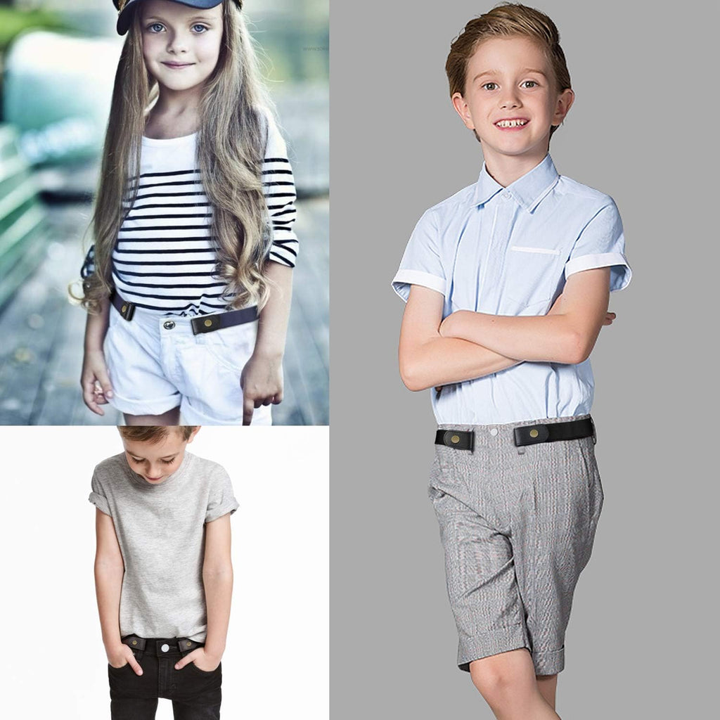 Buckle Free Elastic Kids Toddler Belt, No Buckle Stretch Adjustable Belts for Girls Boys Back to School Supplies